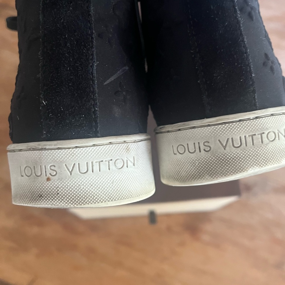 Louis Vuitton Black High-Top Sneakers - Picture 3 of 4